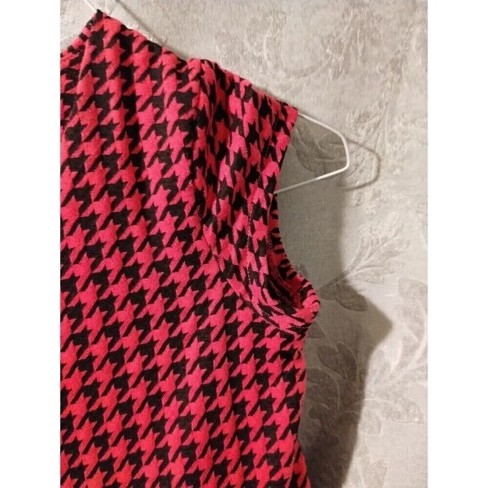 The Children's Place Red & Black Houndstooth Pattern Dress Girls Size‎ XL 14 - Picture 8 of 9